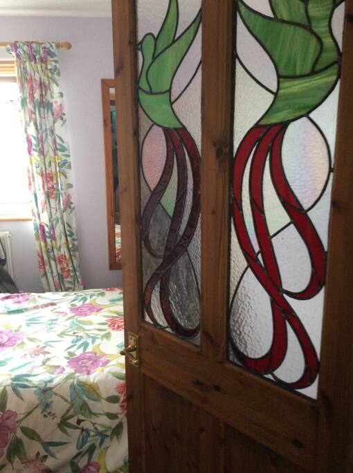 Beautiful stained glass doors