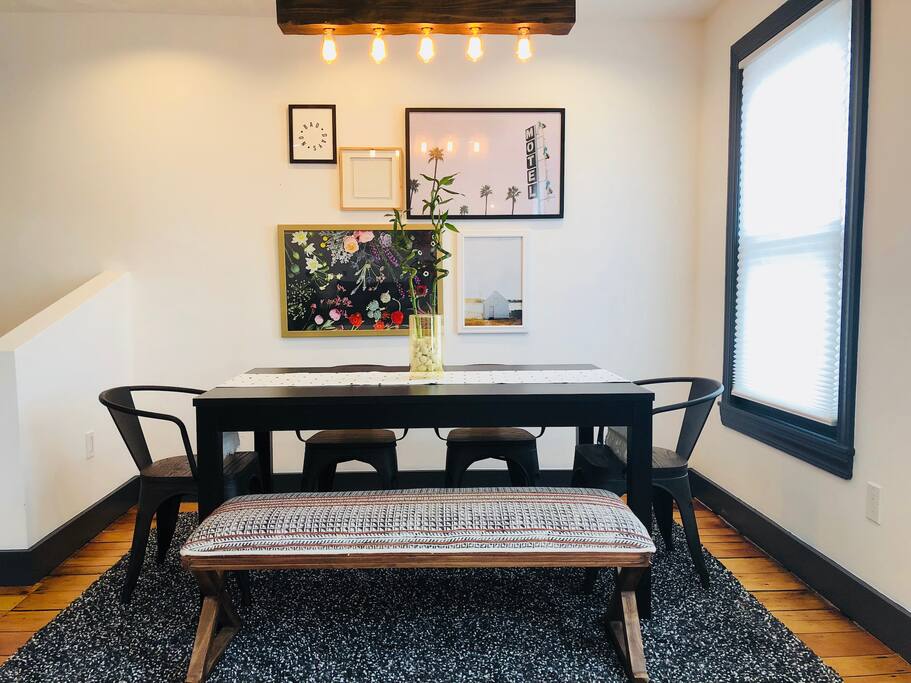 Dining room for six.