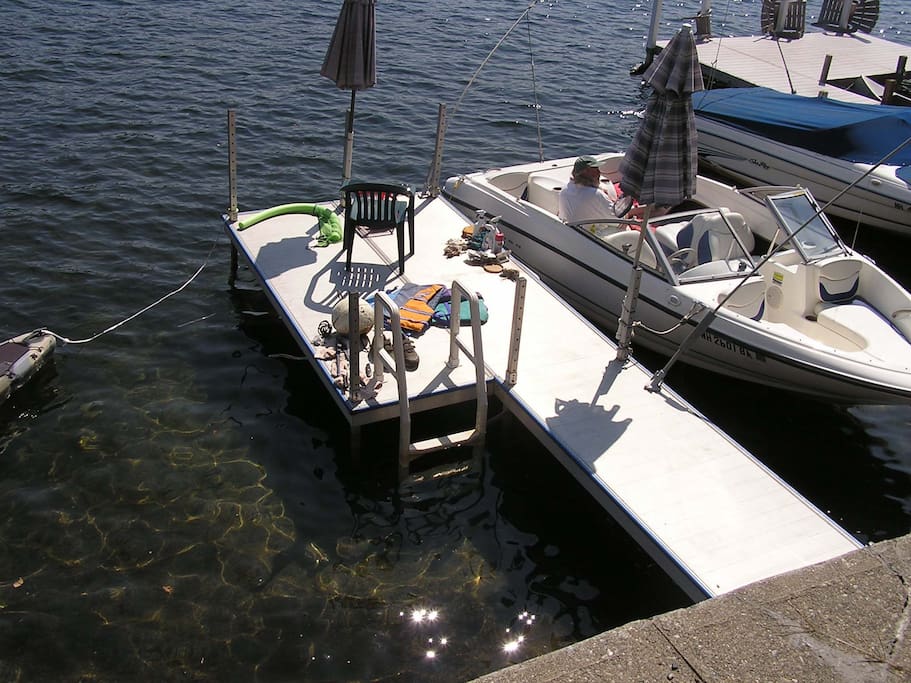 View of Dock from Parking Area
