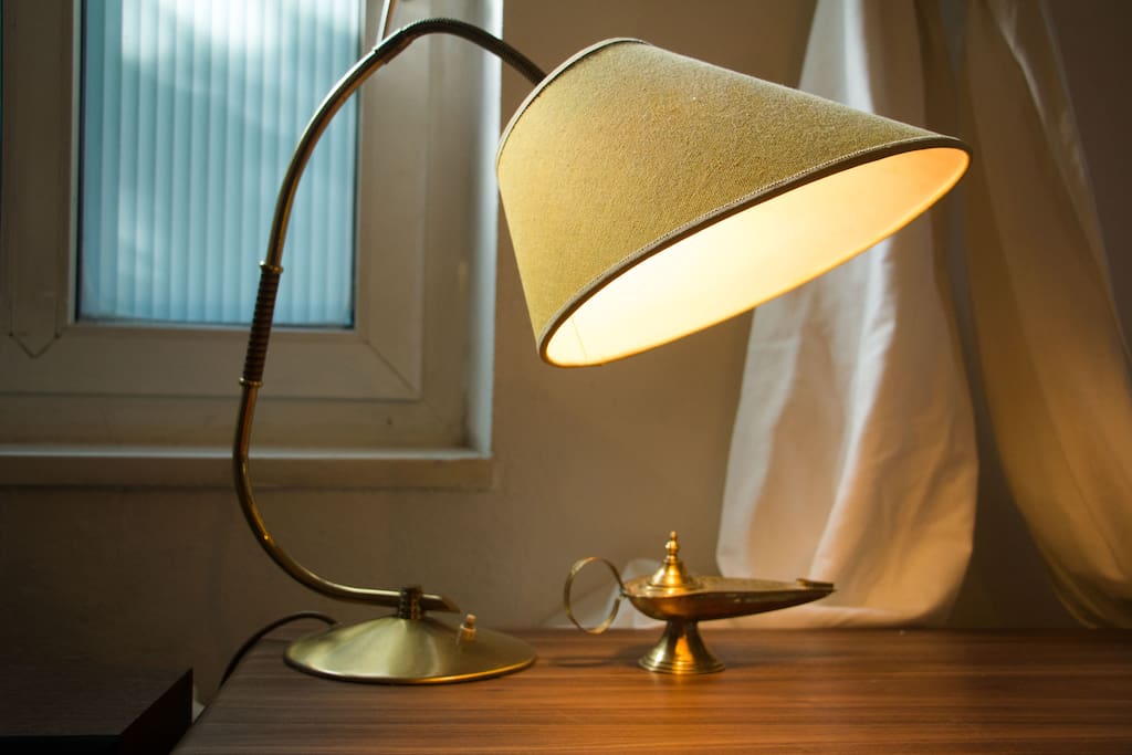 Your desk and lamp