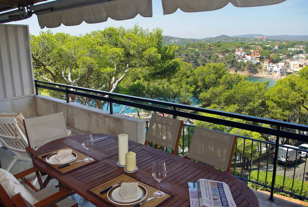 Amazing terrace.