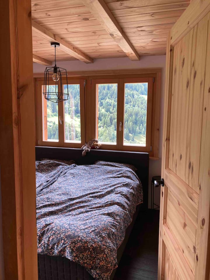 Bedroom 1, cozy bedroom with comfortable king size bed Spacious built-in closet and sink.