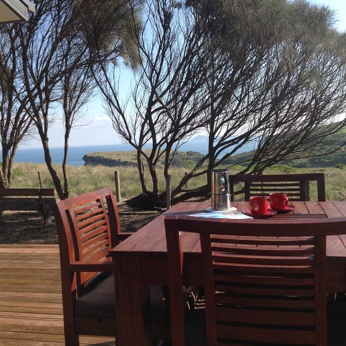 Deck with amazing view.