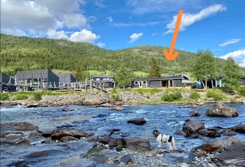 Cabin with unique views and location by the river.