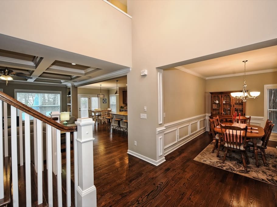 Spacious open floor plan w/ site finished hard wood flooring throughout!