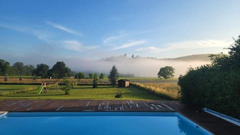 Charming Master Suite
Panoramic view Pool