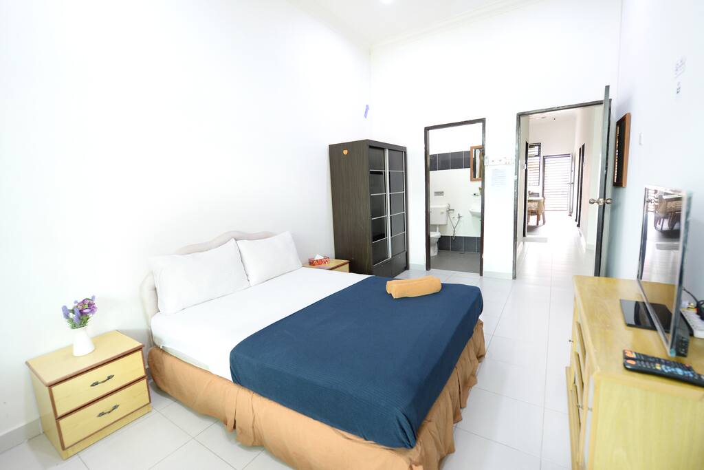 Master bedroom with private bathroom