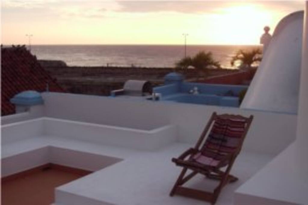 Private terrace in front of Café del Mar