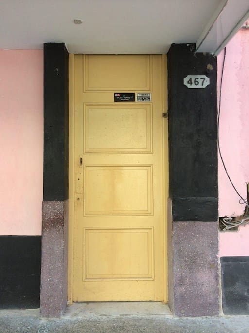 Entrance to the building