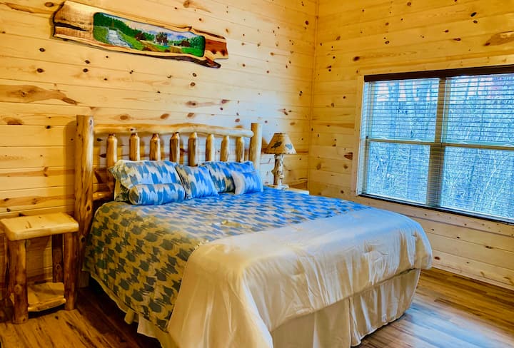 1 of 2 master bedrooms with King bed and TV (located on 2nd floor)