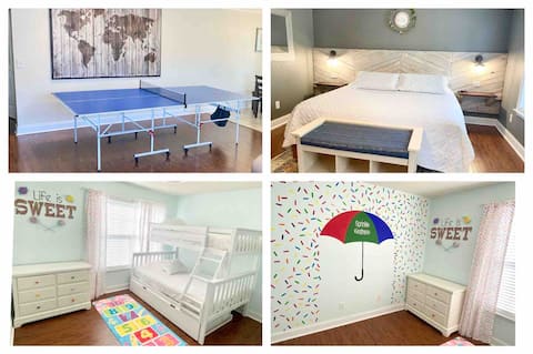 Family home w/ PingPong & Playset-Central location