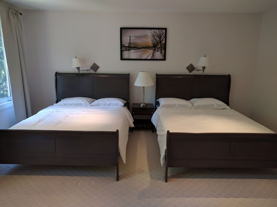 Two standard queen beds