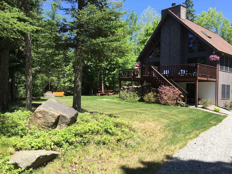 At end of driveway