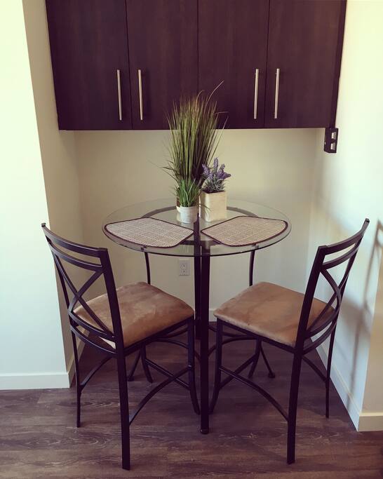 Dining table, perfect for dining in or can also be used as a workspace