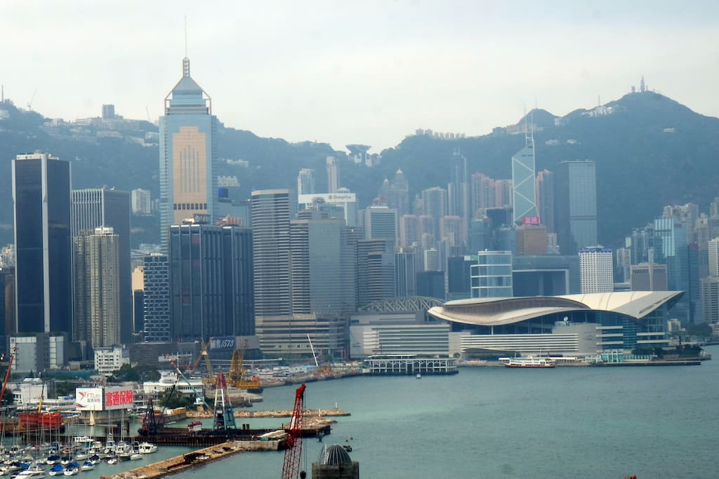 View of Victoria Harbour from the apartment