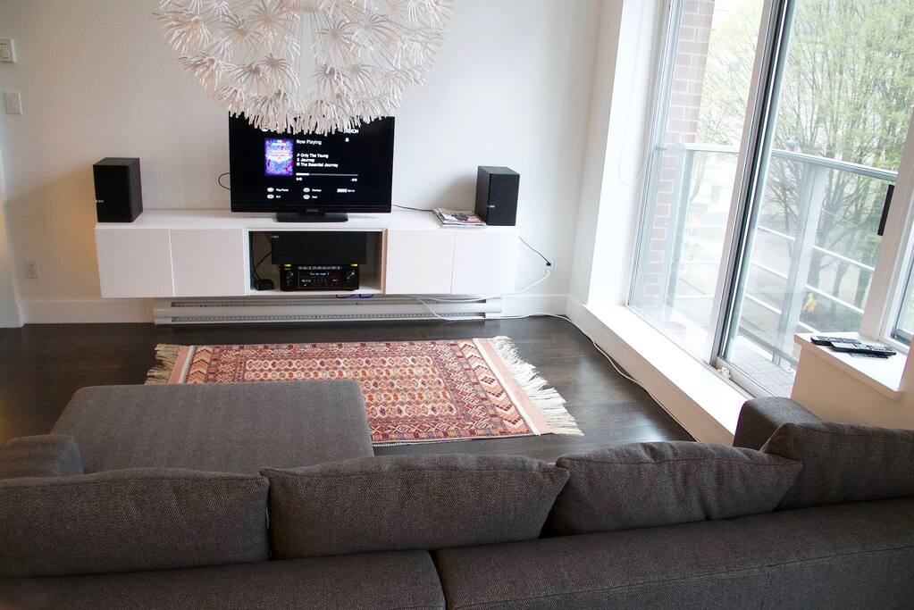 Enjoy movies with a great surround sound.