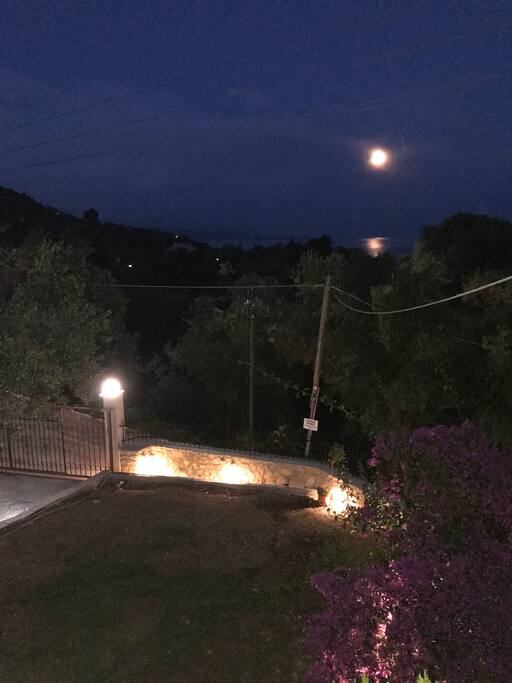 view at the sea and the garden