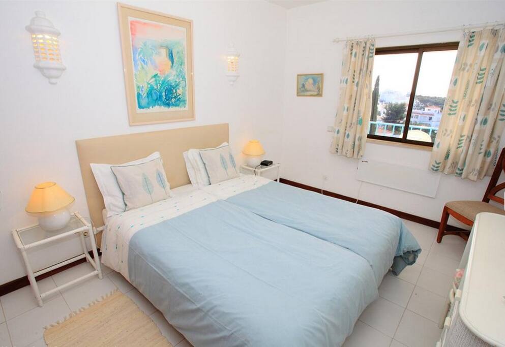 Master bedroom with comfy memory foam mattress