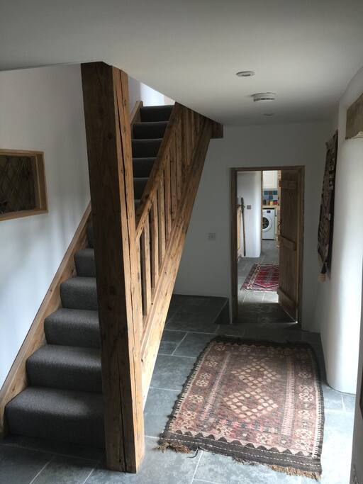 Hallway between the bedroom and living area