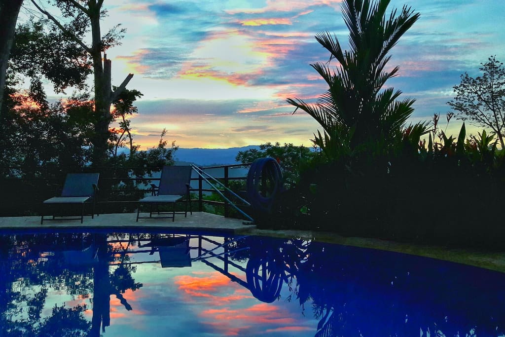 A great place to watch the sunrise will a cup of coffee