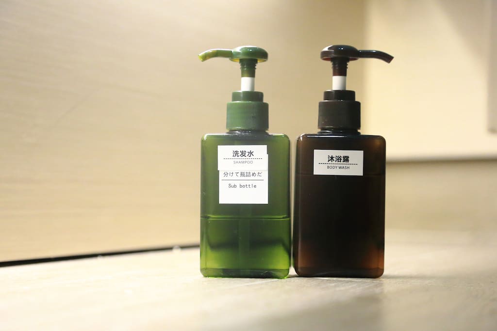 Shampoo and Shower Gel (provided)