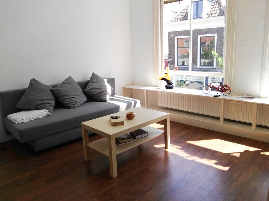 The sofa can be transformed in a comfortable double bed.