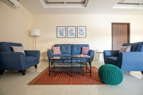 BLUE HAUS - 3-Bedroom Near Banjara Hills