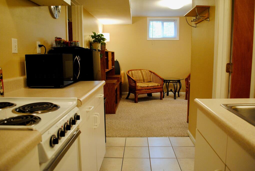 Kitchen and living room