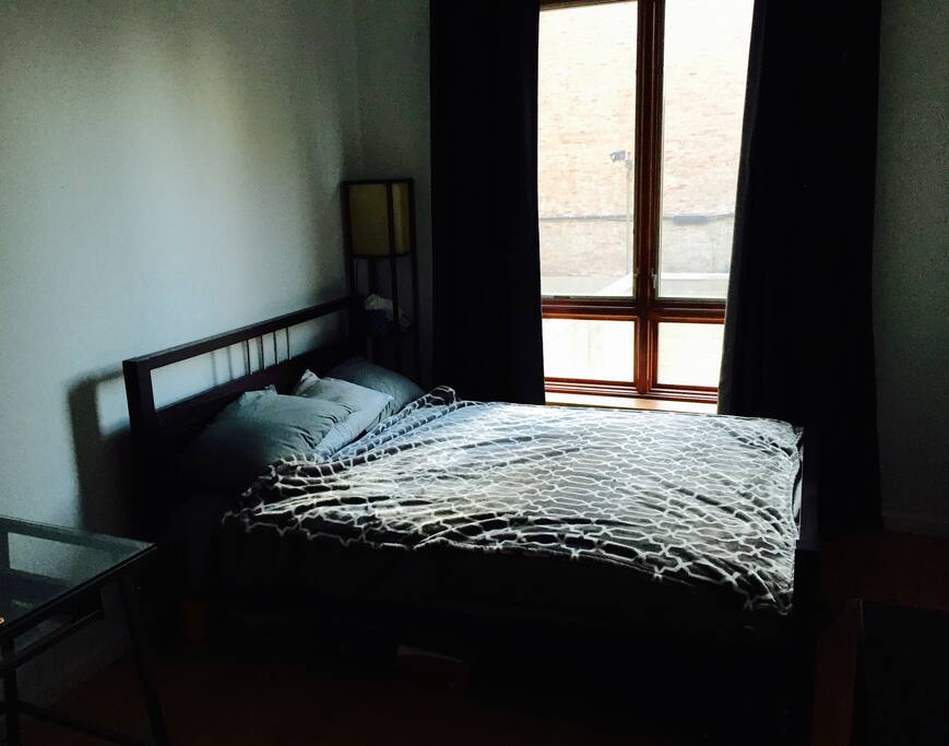 The quiet, comfy bedroom