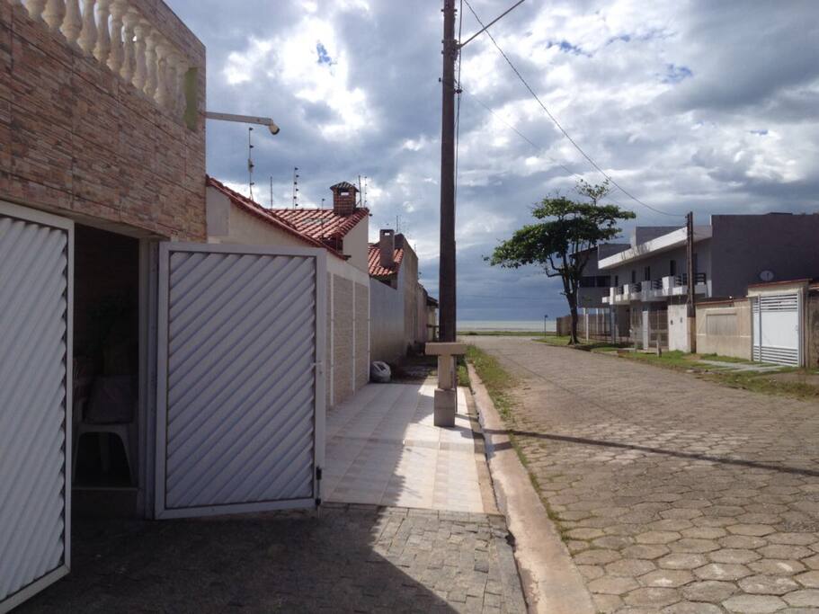 Vista da entrada até a praia