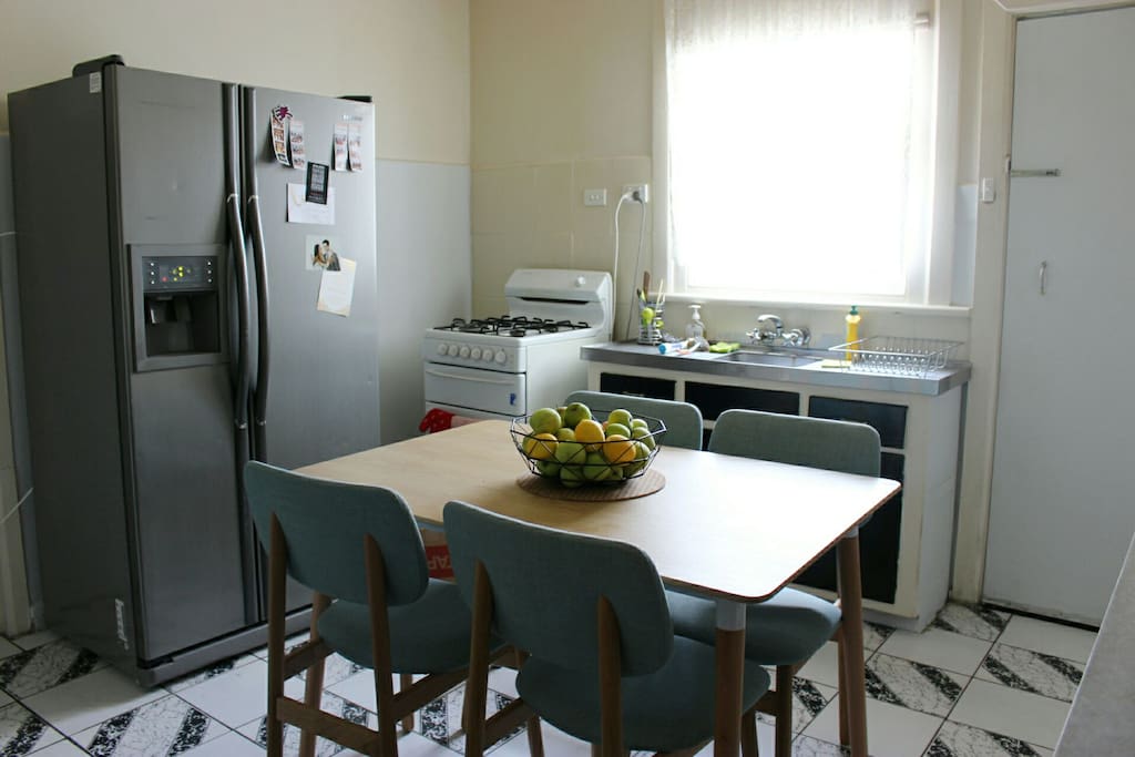 Dining and kitchen