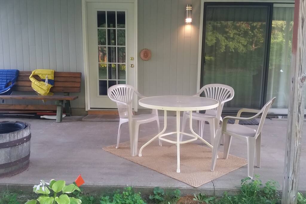 Your entryway and exclusive patio area