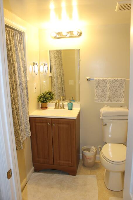 full, private bathroom
