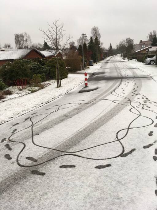 Our street in January.