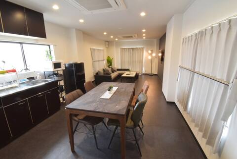 Ogu House Beppu / only 600m from JR Beppu Sta