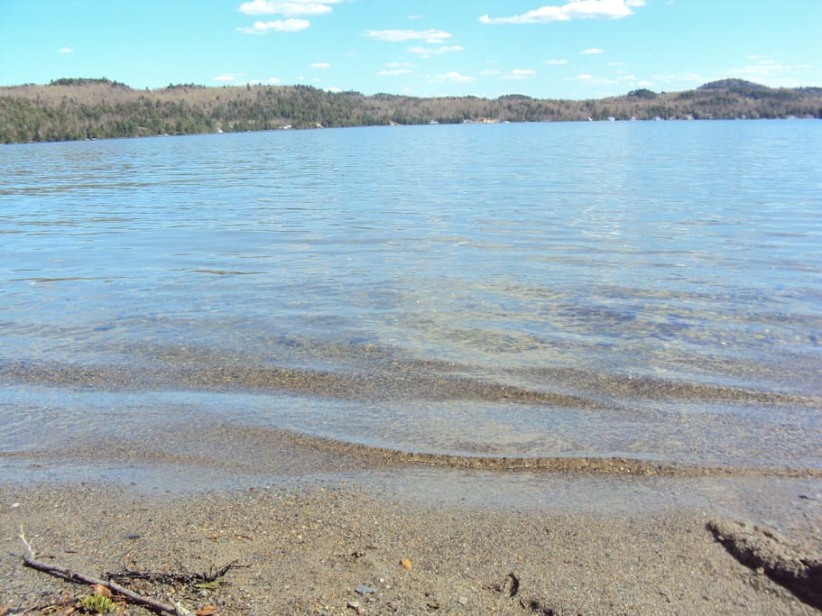 Magnifique plage face au chalet
