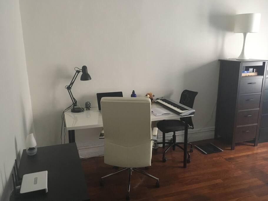 The table is quite big and the chair is really great.