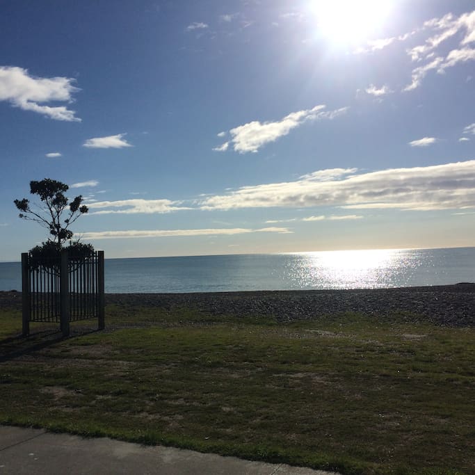 Along Marine Parade - a beautiful walk or bike ride into town.