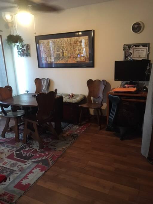 Eating in dining room area only please.