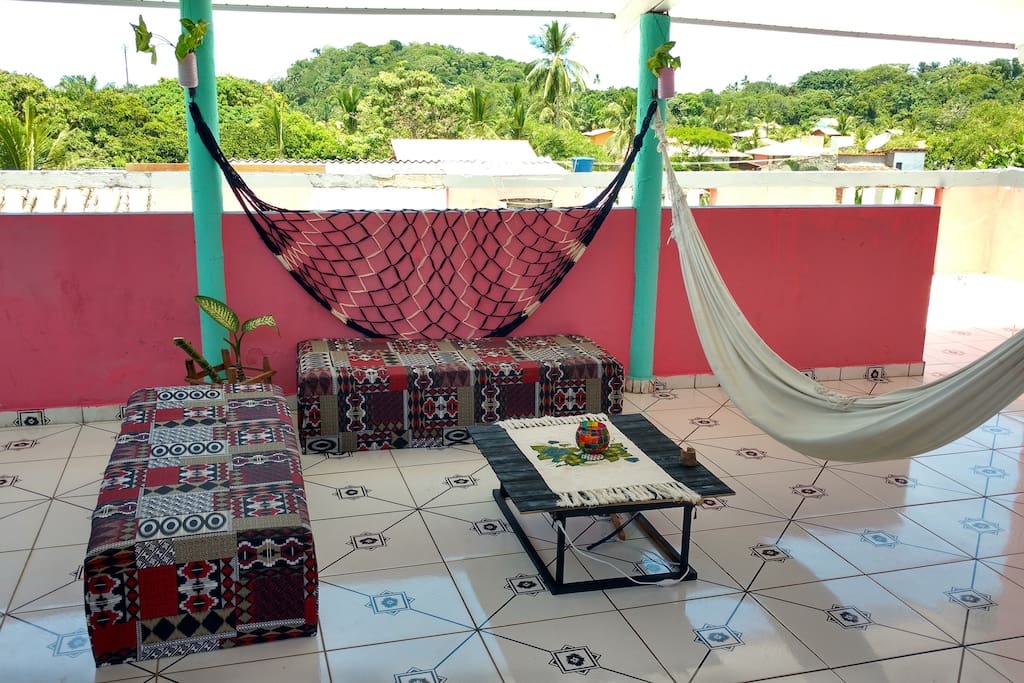 terraza de uso compartido