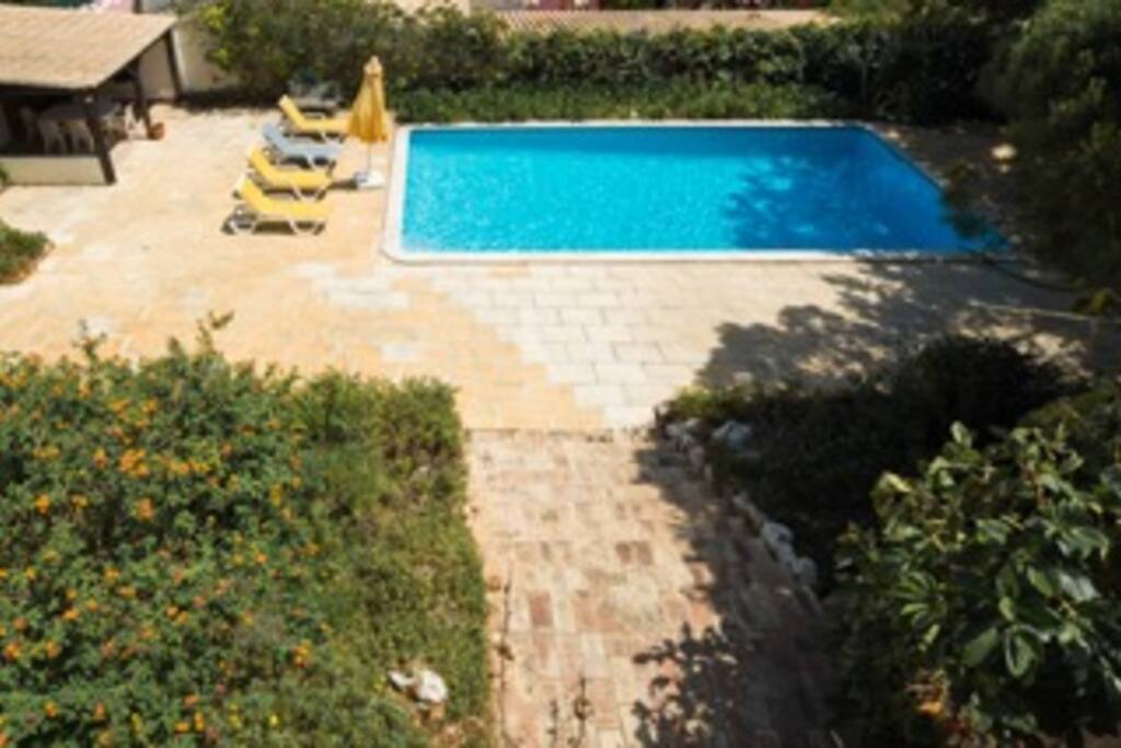 Swimming pool terrace