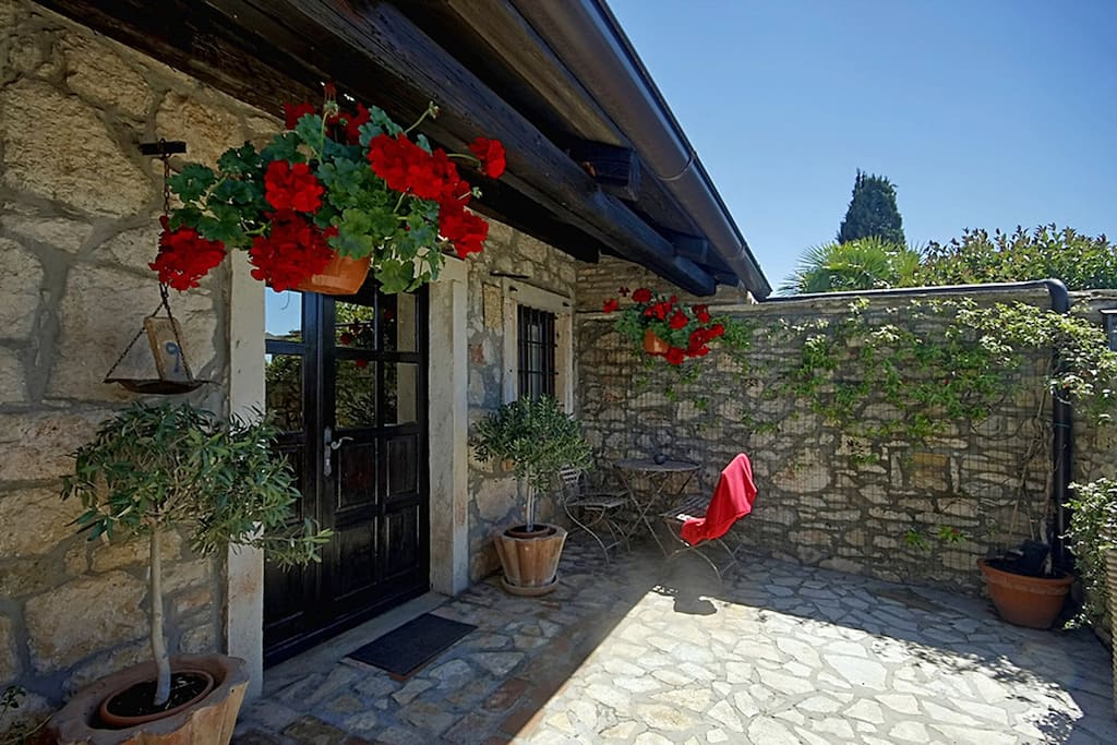 Terrace at the entrance