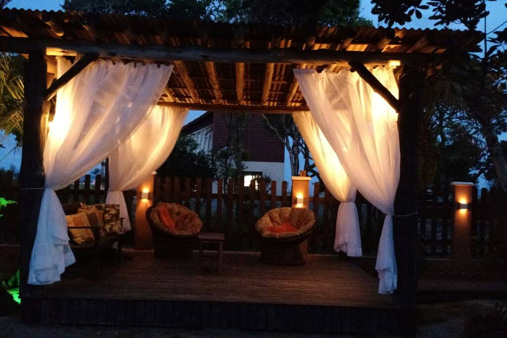 Deck com iluminação