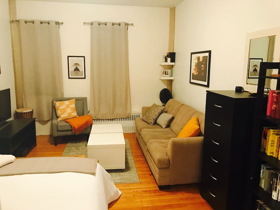 Very clean and spacious living/sleeping area