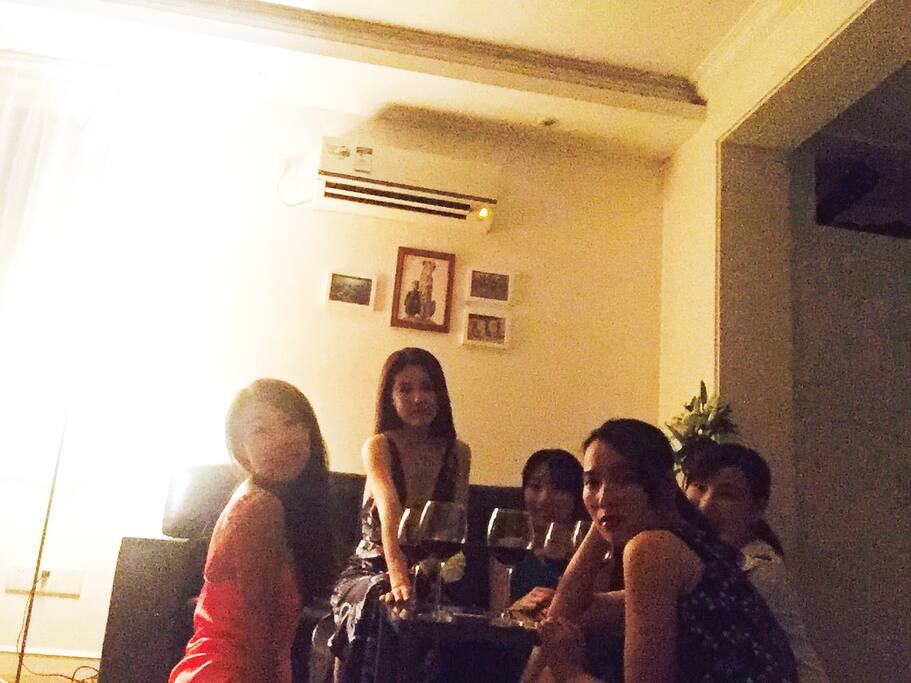 party in the living room