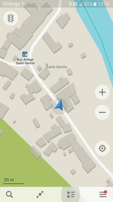 emplacement dans le village