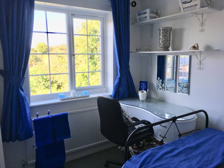 Small double beach inspired room