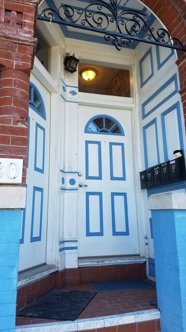 Private front door.