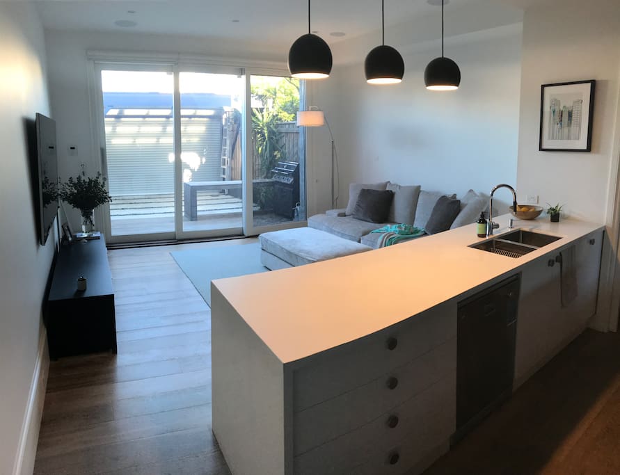 Kitchen and Living Area