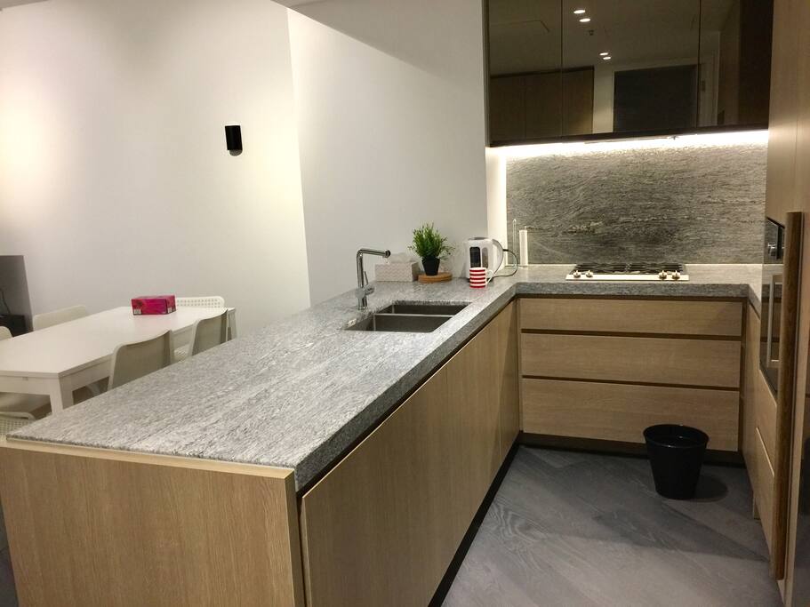 modern kitchen fully equipped